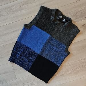 Vintage The Bay 317 Wool Academia Knit Sweater Vest,‎ Large *Read Condition
